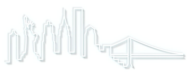 LED-Leuchtobjekt "New York City - Skyline" von Candy Shock