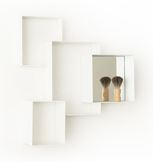Wandregal "Cloud Cabinet", Version in Weiß von Frederik Roijé Design