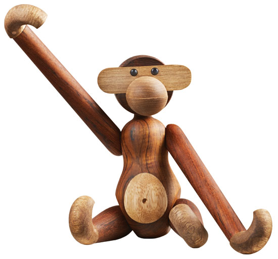 Holzfigur "Affe" (klein, Höhe 20 cm) von Kay Bojesen