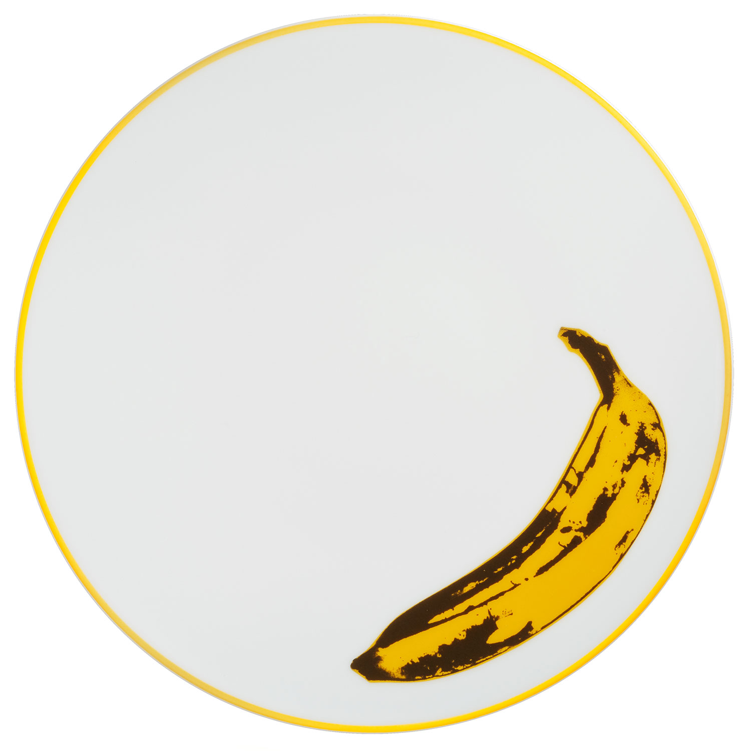 Porzellanteller "Banana" von Andy Warhol