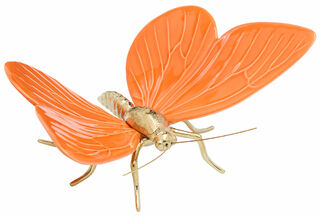 Keramikfigur "Schmetterling", orange Version