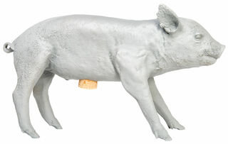 Sparschwein "Bank in form of a Pig weiß" - Design Harry Allen