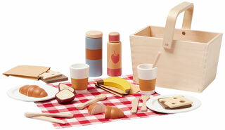 21-teiliges Holzspielzeug-Set "Picknick" (für Kinder ab 3 Jahren) von Kid's Concept