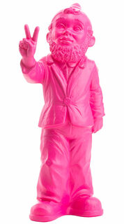 Skulptur "Zwerg Victory" (2012), Version in Pink