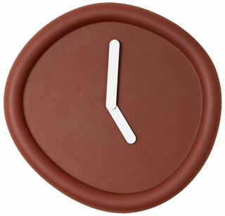 Wanduhr "Round Clock", rote Version