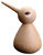 Holzfigur "Vogel naturfarben" (groß, Höhe 12 cm) - Design Christian Vedel