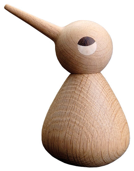 Holzfigur "Vogel naturfarben" (groß, Höhe 12 cm) - Design Christian Vedel von ArchitectMade