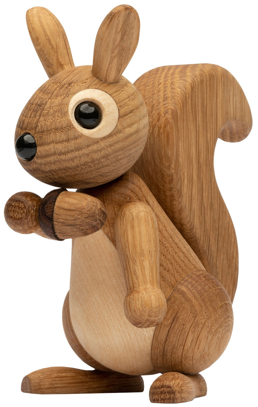 Holzfigur "Eichhörnchen Hazel" - Design Chresten Sommer von Spring Copenhagen