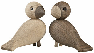 2 Holzfiguren "Turteltauben" im Set von Kay Bojesen