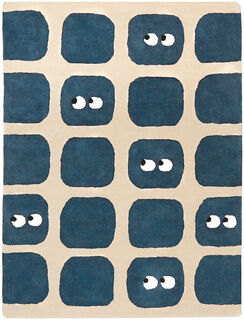 Teppich "Eule blau" (120 x 170 cm)