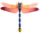 3D-Wandobjekt "Giant Dragonfly" aus recyceltem Karton, DIY von studio ROOF