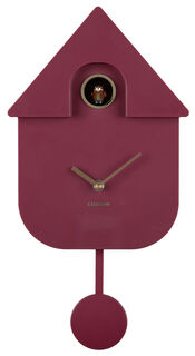 Wanduhr "Modern Cuckoo", Version in Bordeaux