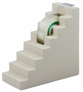 Klebebandspender "Stairs" (ohne Inhalt), Beton