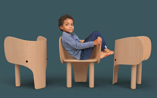 Kinderstuhl "Elephant Chair", Holz - Design Marc Venot von EO Denmark