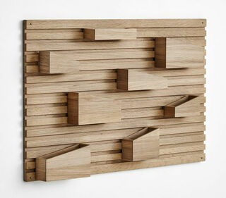 Flexibler Wand-Organizer "Input" inkl. 8 Boxen, Holz von Woud