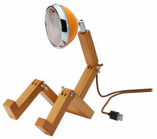 Flexible LED-Tischlampe "Mini Mr. Wattson USB", orange Version