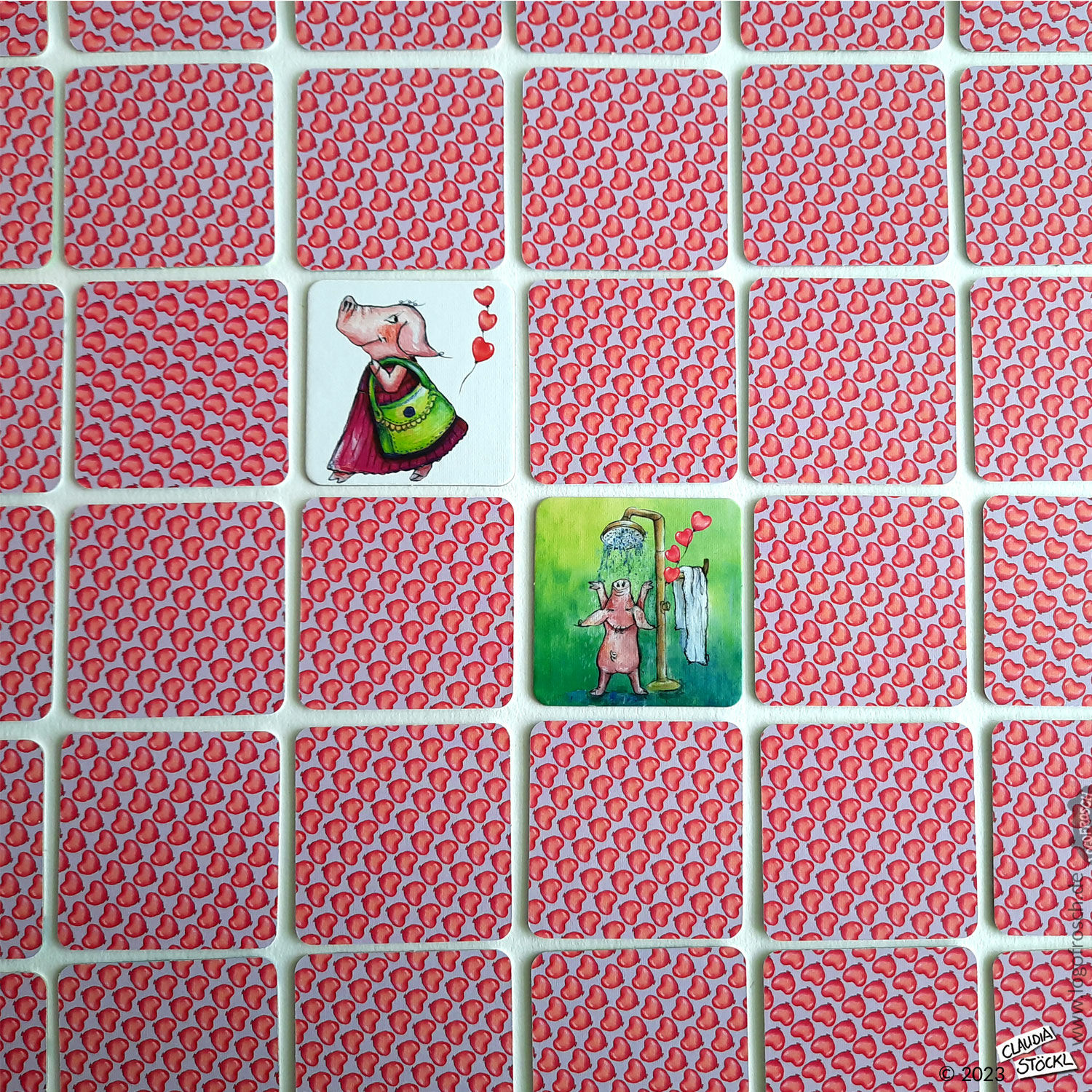 Karten-/Brettspiel "Schlawiner & Charlott" (für Kinder ab 3 Jahren) von Logofrosch