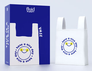 Keramikvase / Deko-Objekt "Plastic Bag" von Fluid Market