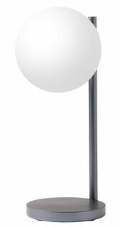 Kabellose LED-Tischlampe inkl. Ladestation "Bubble", Version in Metallic-Anthrazit von Lexon
