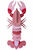 3D-Wandobjekt "Deluxe Pink Lobster" aus recyceltem Karton, DIY