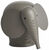 Holzfigur "Nunu Elefant Medium Taupe" - Design Steffen Juul