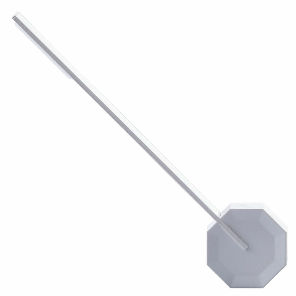 Kabellose LED-Schreibtischlampe "Octagon One", weiße Version von Gingko