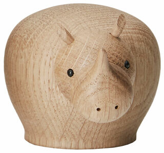 Holzfigur "Rina Rhinoceros Mini" - Design Steffen Juul