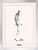 Bild "Dessin II (Schreitender Mann)", gerahmt