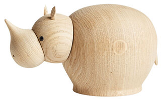 Holzfigur "Rina Rhinoceros Klein" - Design Steffen Juul von Woud