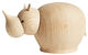 Holzfigur "Rina Rhinoceros Klein" - Design Steffen Juul von Woud
