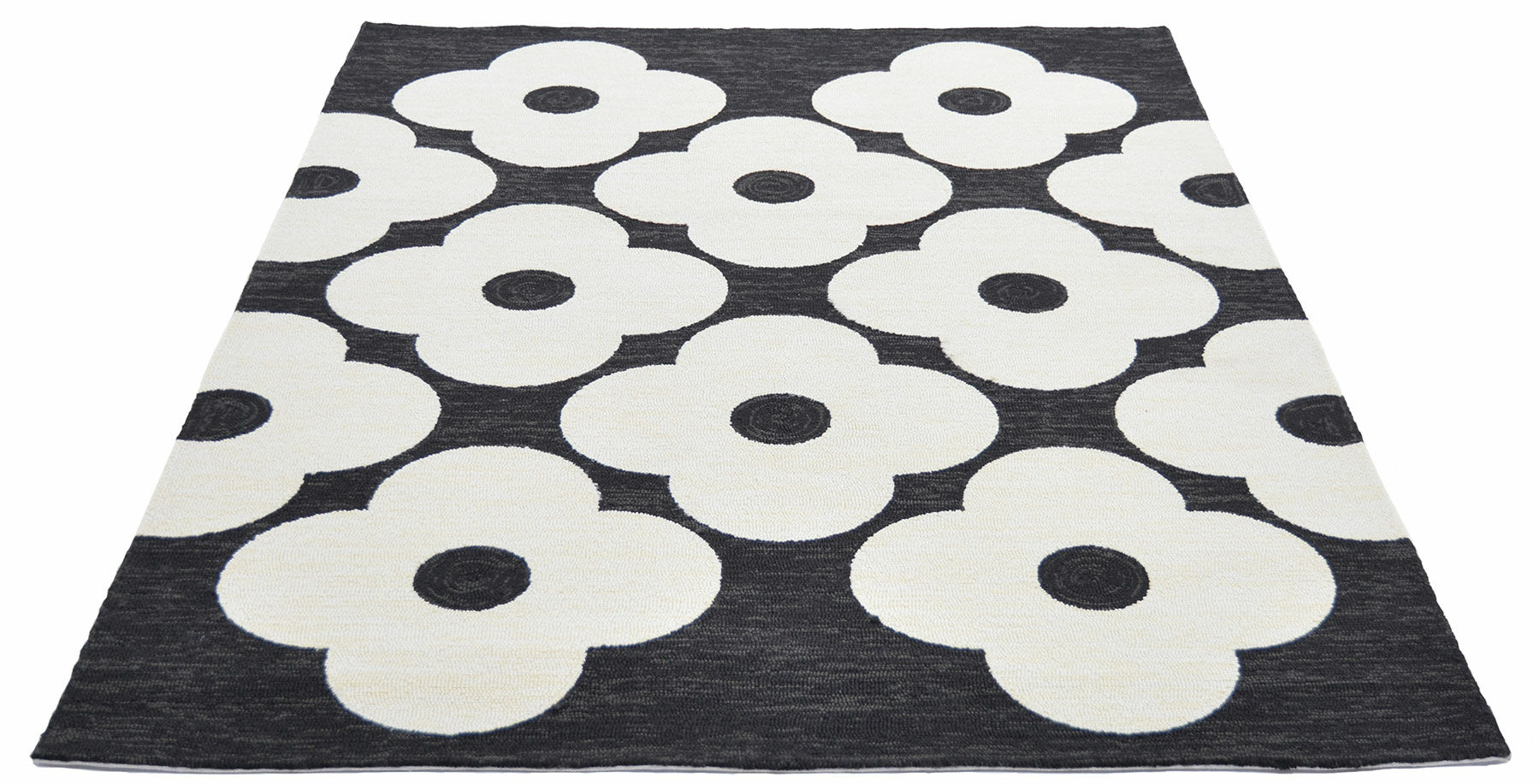 Outdoor-Teppich "White Flowers" (160 x 230 cm)