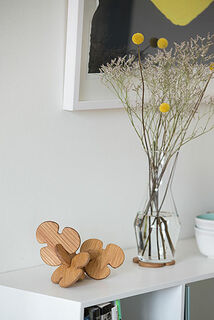 Holz-Untersetzer "Lucky Coasters" (ohne Deko), 4er-Set - Design Mencke & Vagnby von Spring Copenhagen