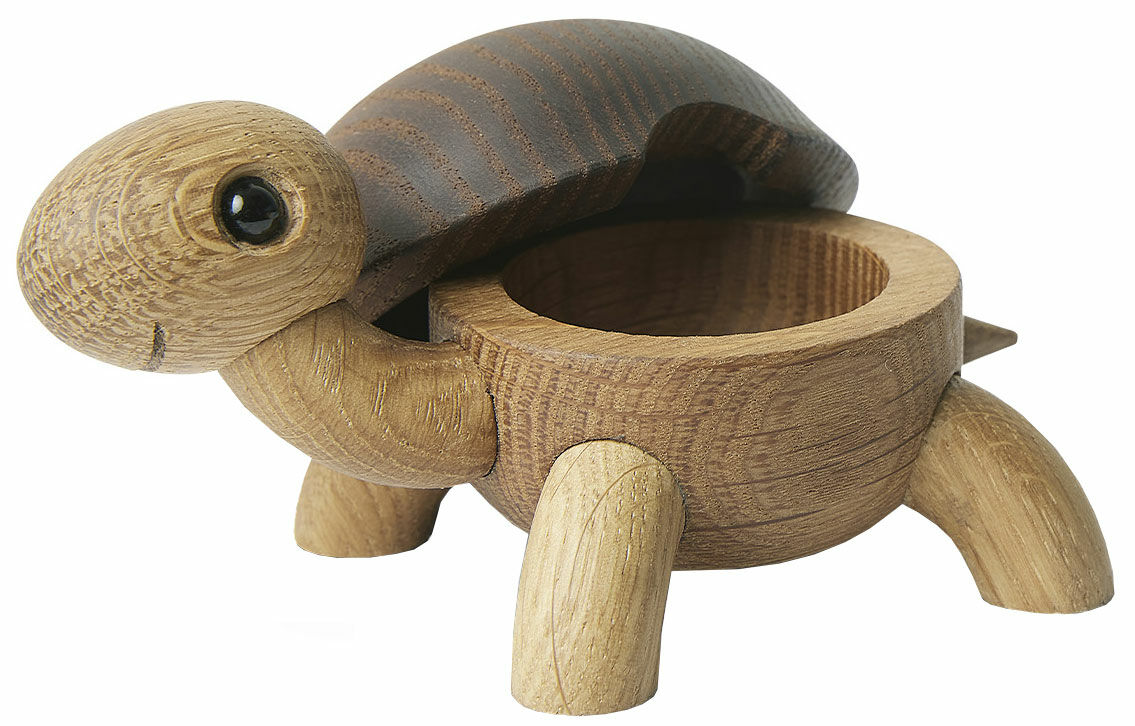 Holzfigur "Schildkröte Slowy" - Design Chresten Sommer von Spring Copenhagen