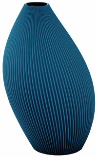 Vase "Bent - Ocean Blue", kleine Version von Recozy