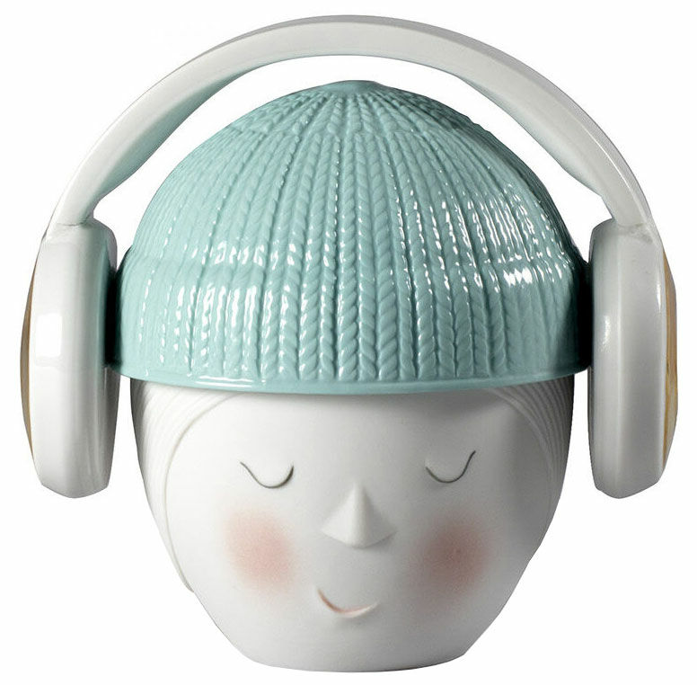Porzellandose "Lee Headphone White Box" von Lladró
