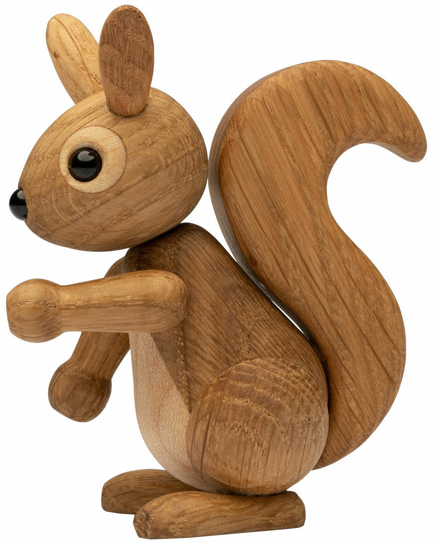 Holzfigur "Eichhörnchen-Baby Peanut" - Design Chresten Sommer von Spring Copenhagen