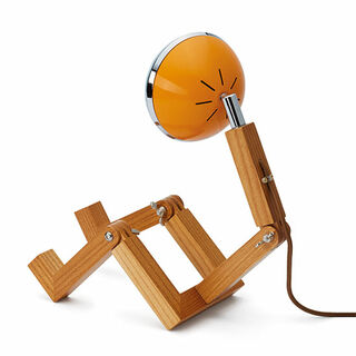 Flexible LED-Tischlampe "Mini Mr. Wattson USB", orange Version von Piffany Copenhagen