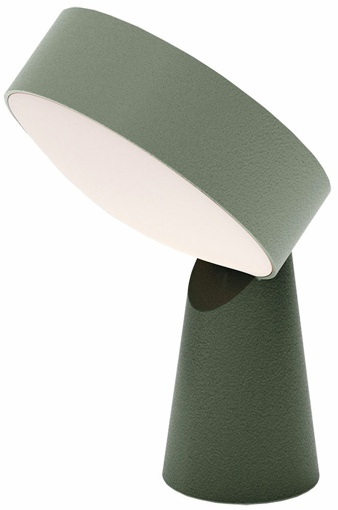 LED-Tischlampe "Lupo grün", dimmbar - Design Moritz Putzier von Recozy
