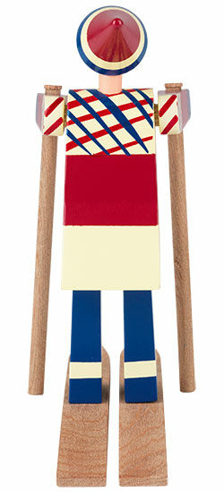 Holzfigur "Skiläuferin Datti" von Kay Bojesen