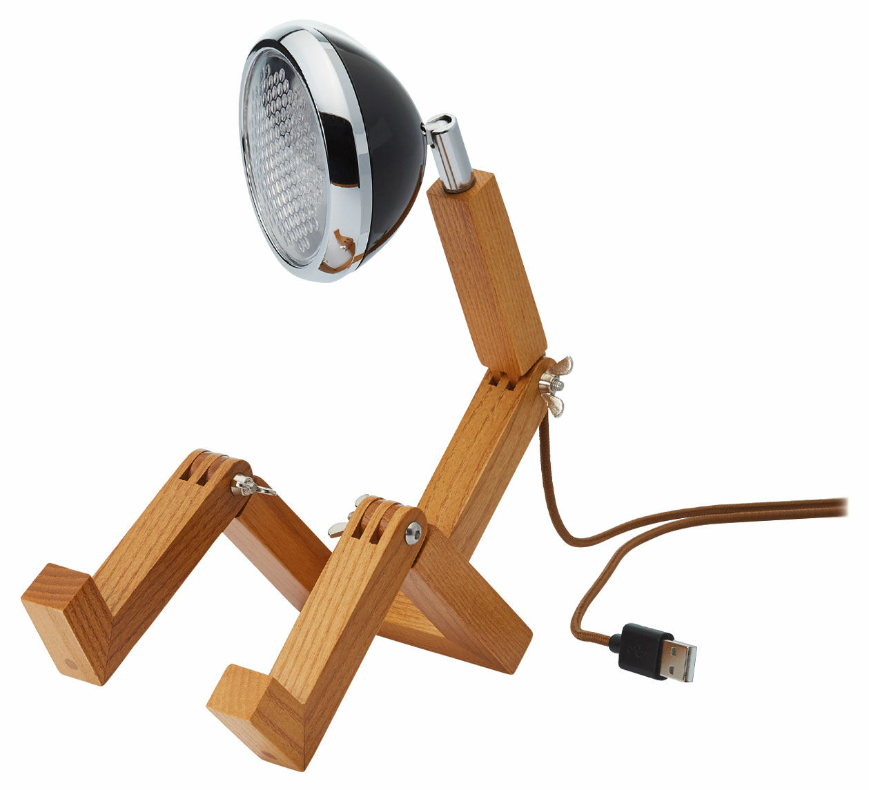 Flexible LED-Tischlampe "Mini Mr. Wattson USB", schwarze Version von Piffany Copenhagen