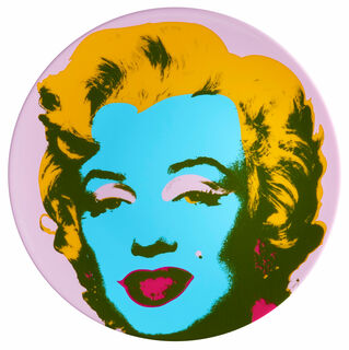 Porzellanteller "Marilyn" (Lila) von Andy Warhol