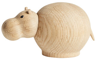 Holzfigur "Hibo Hippotamus Klein" - Design Steffen Juul von Woud