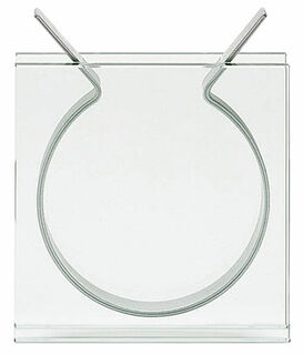 Glasvase "Metallband", quadratische Version - MoMA Kollektion - Design Peter Hewitt