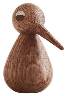 Holzfigur "Vogel dunkelbraun" (groß, Höhe 12 cm) - Design Christian Vedel