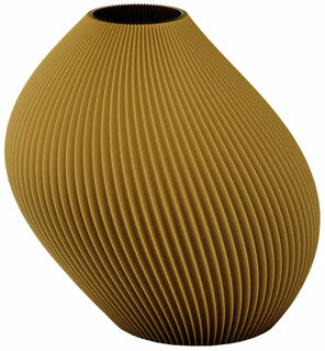 Vase "Bent - Golden Orange", große Version