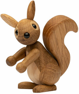Holzfigur "Eichhörnchen-Baby Peanut" - Design Chresten Sommer