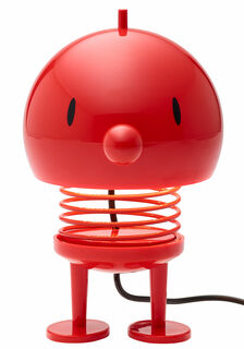 LED-Tischlampe "Bumble L", Version in Rot, dimmbar - Design Gustav Ehrenreich