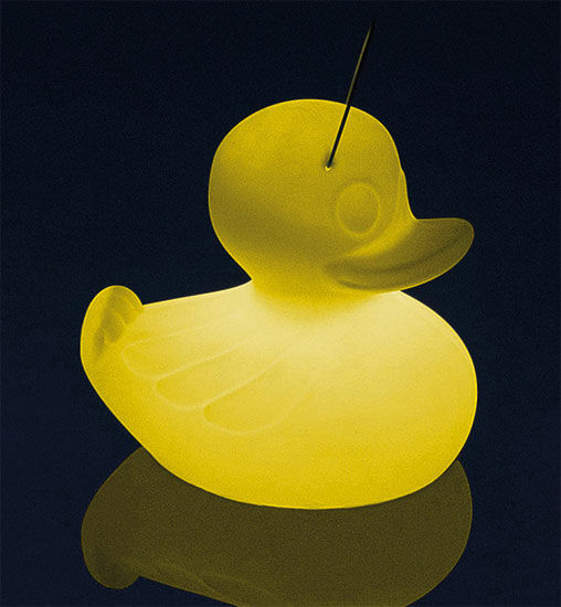 Kabellose LED-Designerlampe "Duck Lamp gelb" (In- und Outdoor), dimmbar