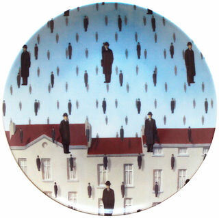 Porzellanteller "Golconde" von René Magritte