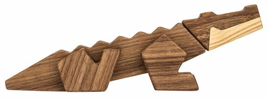 Holzmagnetfigur "Krokodil" von FableWood